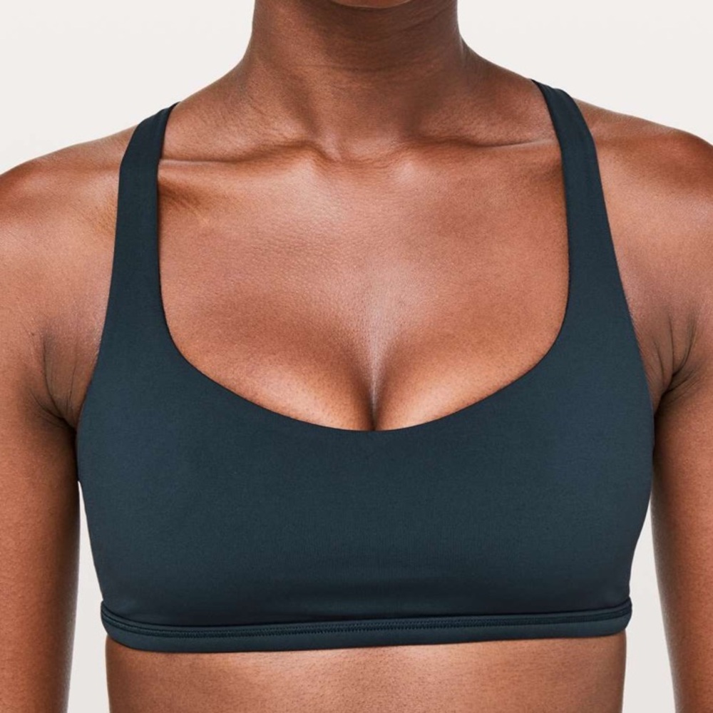 Lululemon Free To Be Bra (Wild) Sz 8, Nocturnal Teal